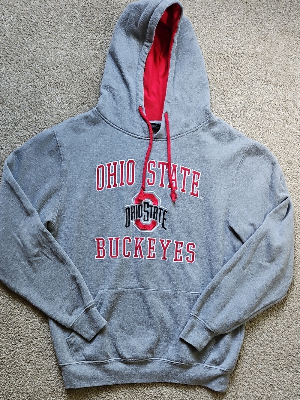 Ohio State  University Gray Hoodie Mens Size Medium